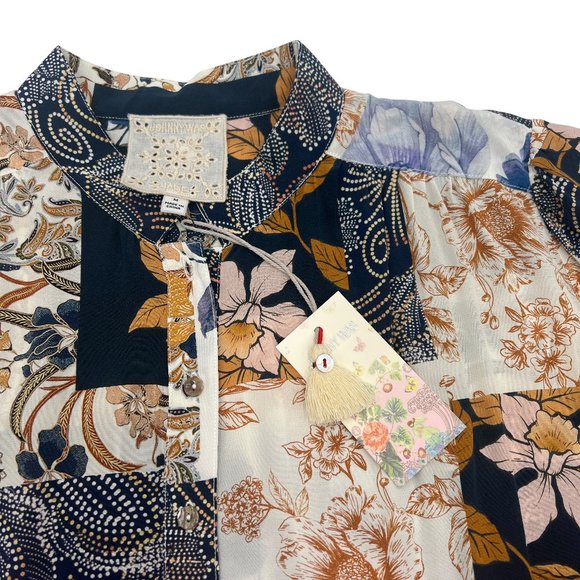 Johnny Was Luna Silk Mini Dress Size Medium - Picture 3 of 16